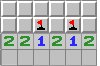 The 1-2-1 pattern has one solution.